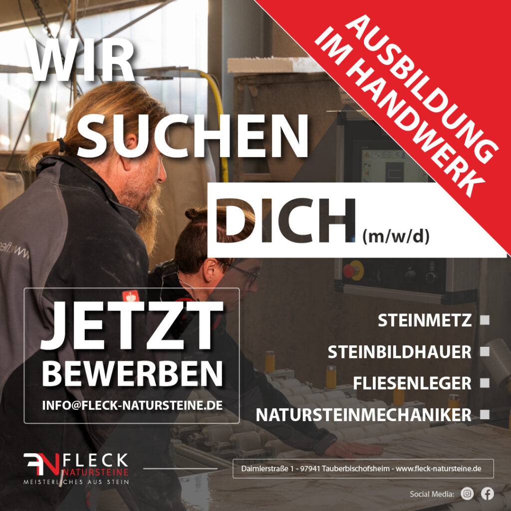 Ausbildung im Handwerk - Fleck Natursteine